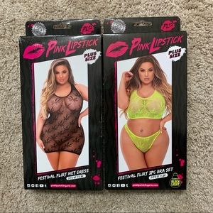 Plus Size Festival Wear Herb Lingerie Sets